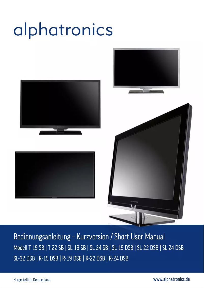 Page n°1 - Manuel utilisateur Alphatronics SL-19 SB