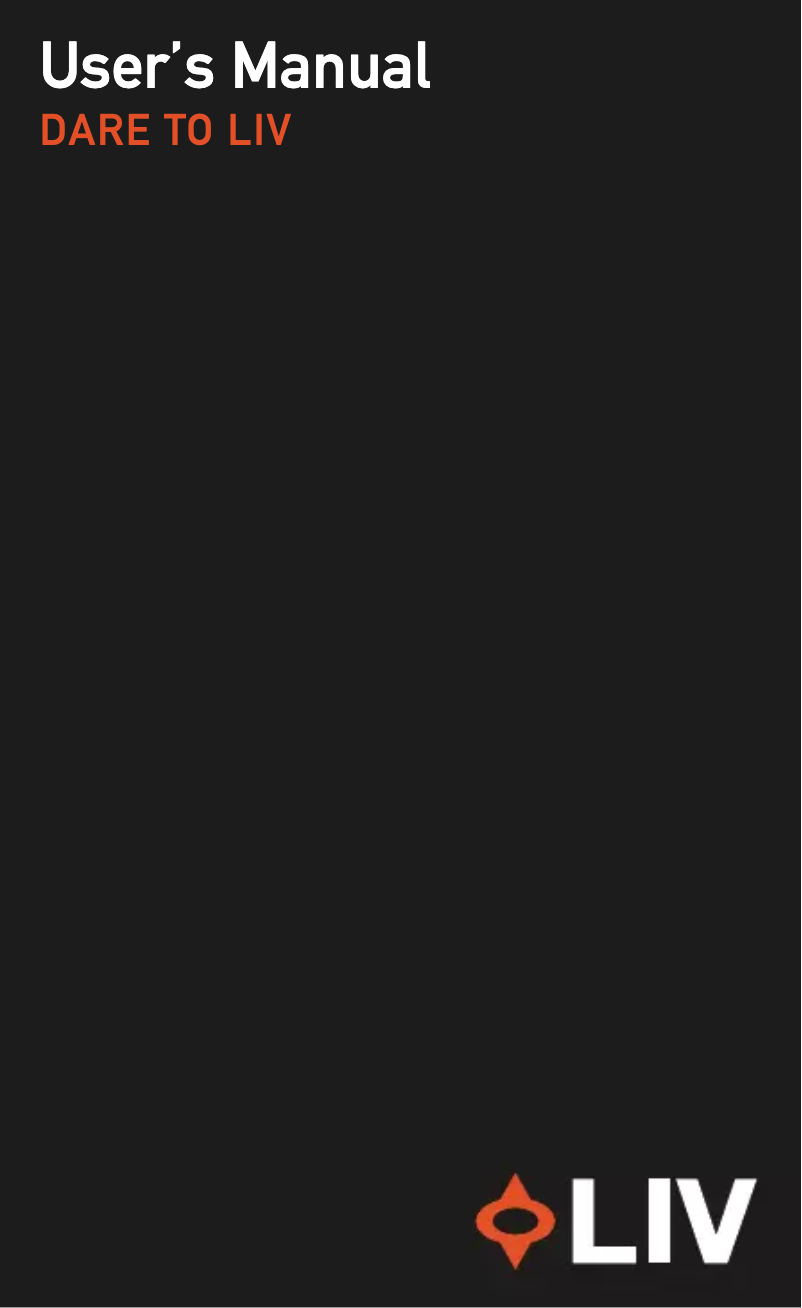 Page 1 de la notice Manuel utilisateur LIV GX1