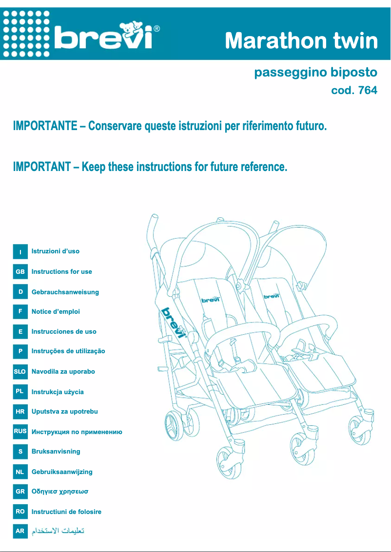 Página 1 del manual Manual de usuario Brevi Marathon Twin