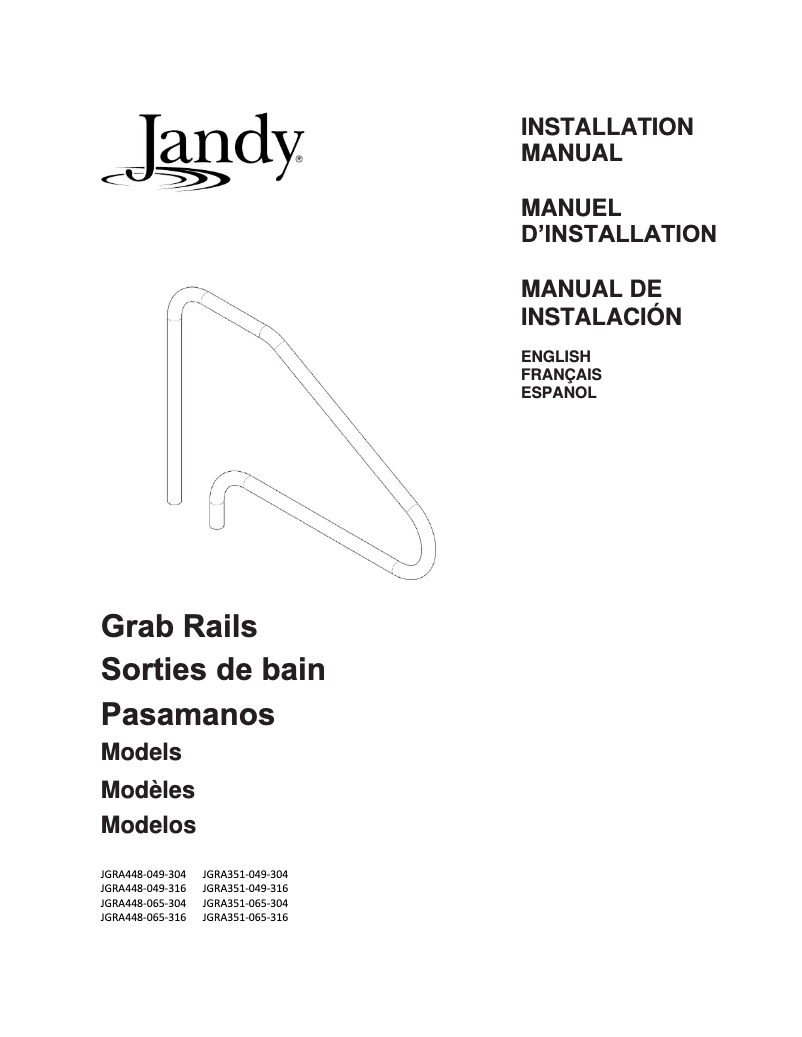 Page 1 de la notice Manuel utilisateur JANDY JGRA351-065-316