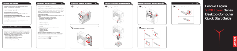 Page n°1 - Guide de démarrage rapide Lenovo Legion Y720T