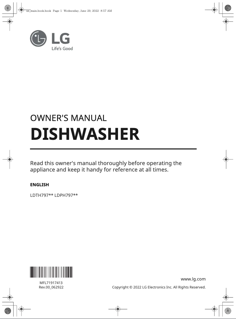 Página 1 del manual Manual de usuario LG LDTH7972D