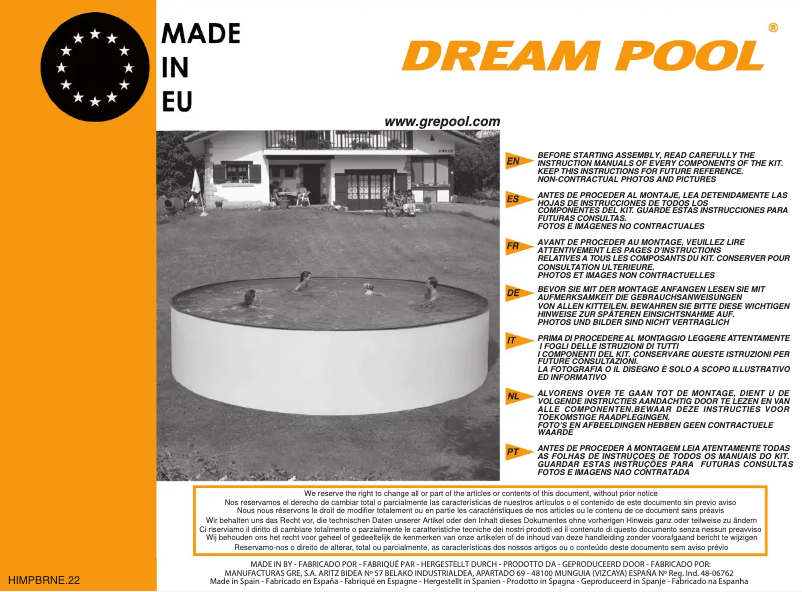 Imagen de la primera página del manual del dispositivo K3500NNE