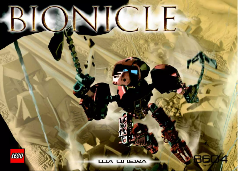 Page 1 de la notice Manuel utilisateur Lego Bionicle 8604