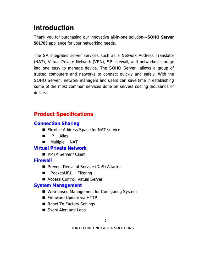 Página 1 del manual Manual de usuario Intellinet 501705
