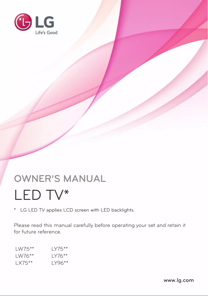 Image de la première page du manuel de l'appareil 22LX752V