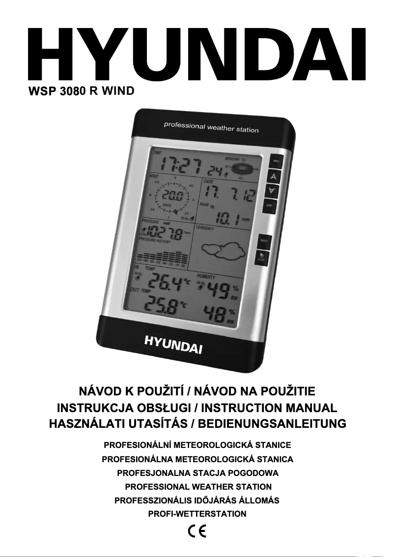 Page 1 de la notice Manuel utilisateur Hyundai WSP 3080