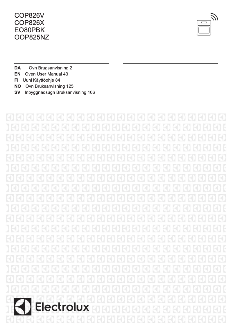 Page n°1 - Manuel utilisateur Electrolux COP826V