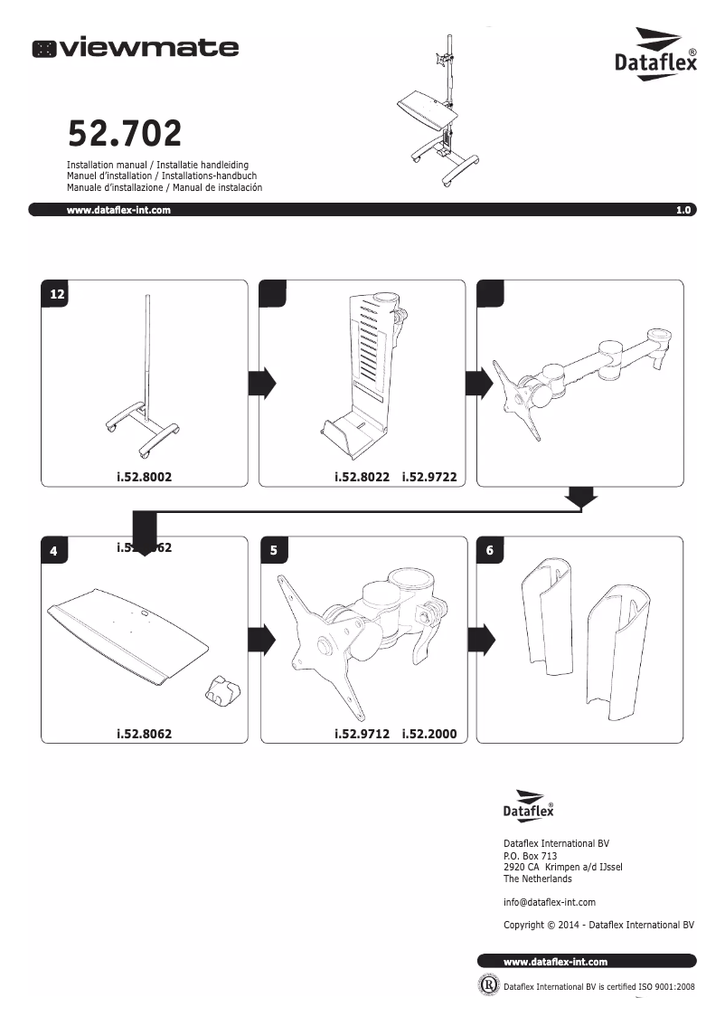 Page 1 de la notice Manuel utilisateur Dataflex ViewMate 702