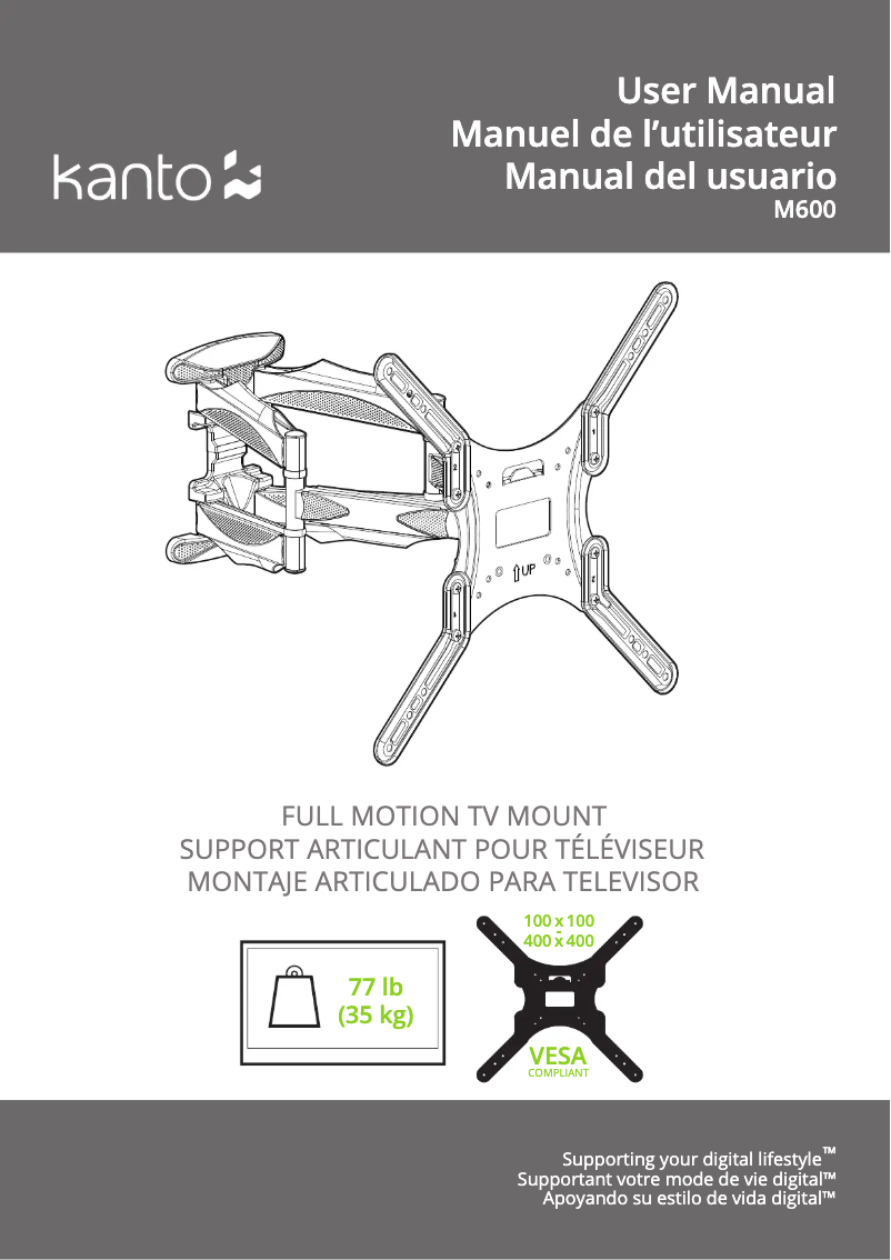 Página 1 del manual Manual de usuario Kanto M600