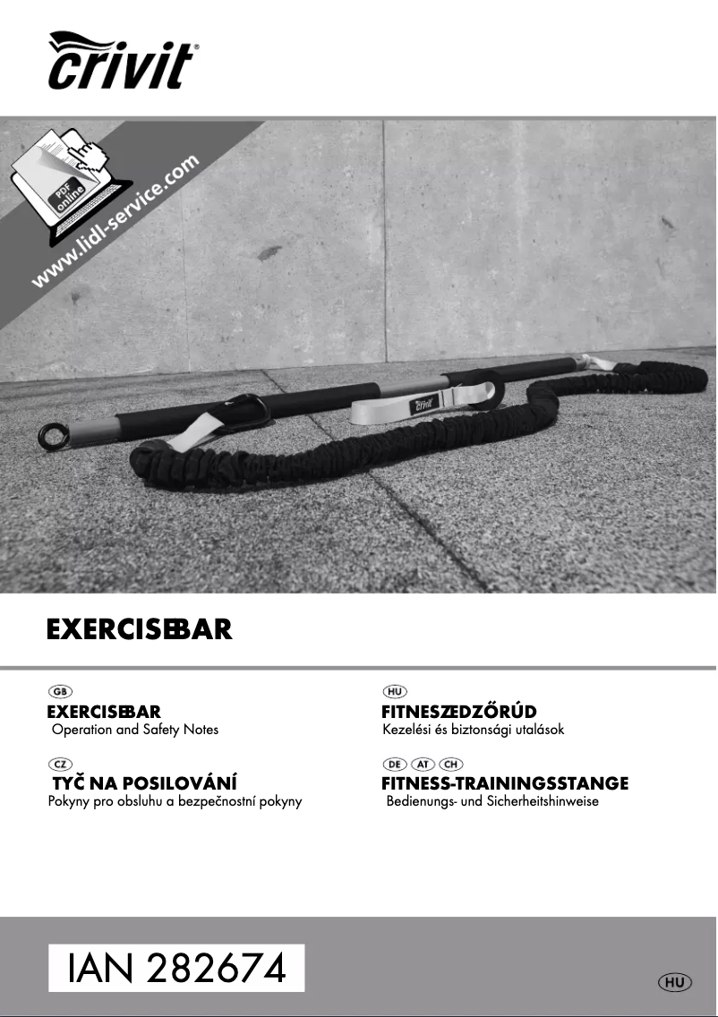 Page 1 de la notice Manuel utilisateur Crivit IAN 282674