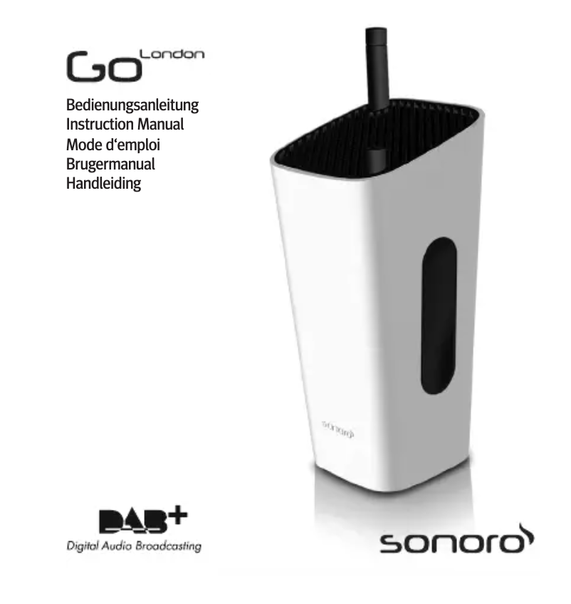 Page n°1 - Manuel utilisateur Sonoro Go London