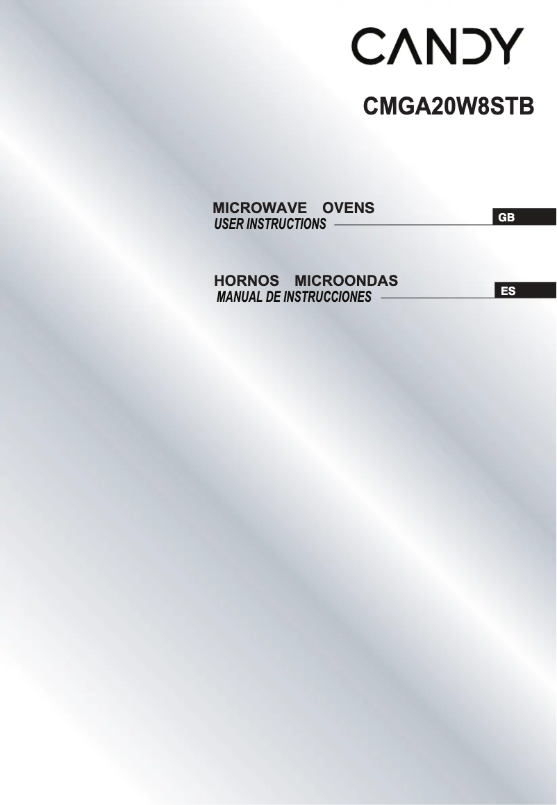 Page 1 de la notice Manuel utilisateur Candy CMGA20W8STB