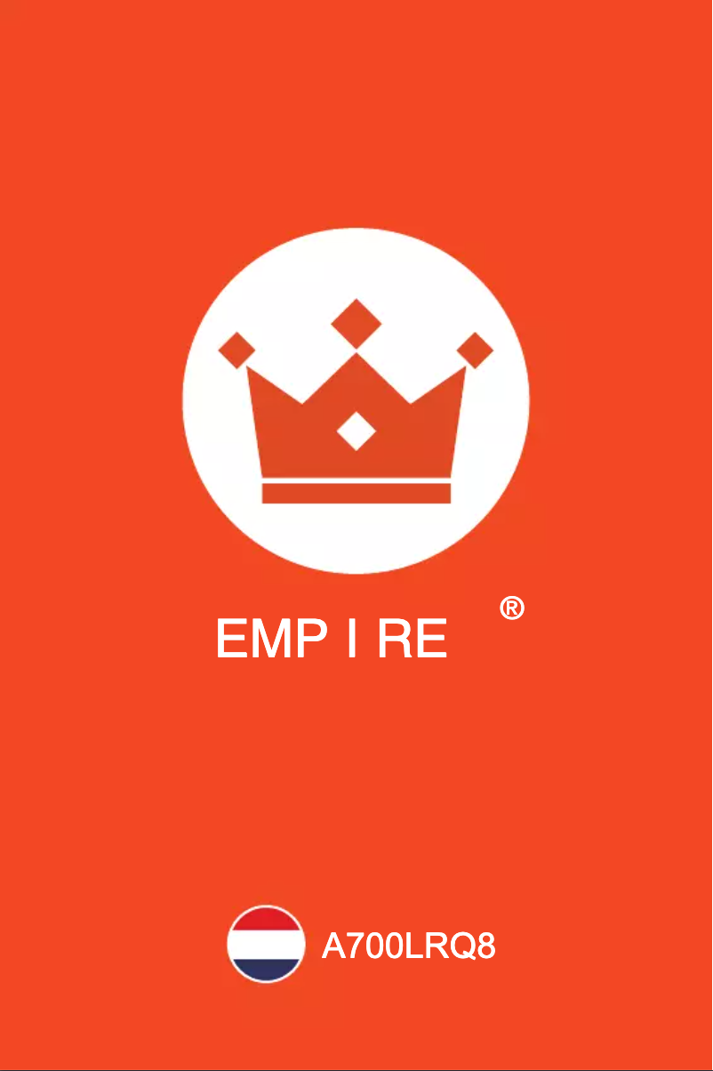 Page 1 of the manual User Manual Empire A700LRQ8
