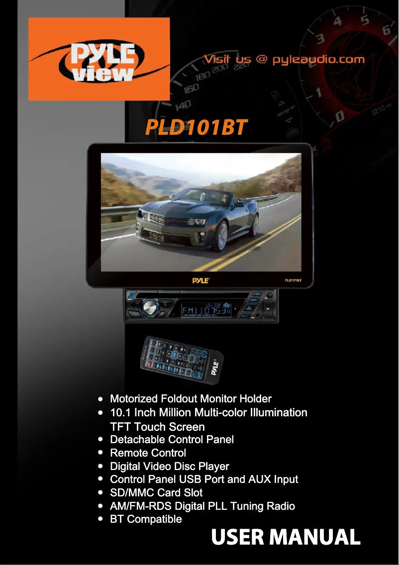 Página 1 del manual Manual de usuario Pyle PLD101BT