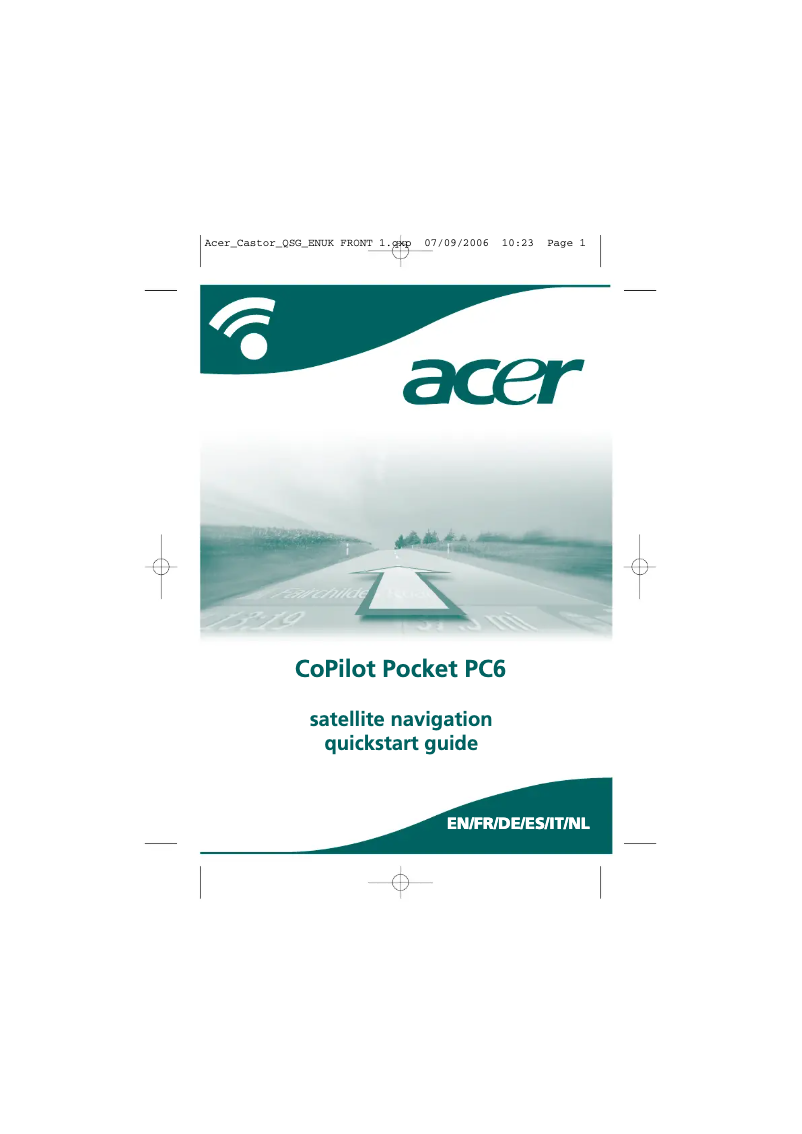 Page 1 de la notice Manuel utilisateur Acer CoPilot Pocket PC 6