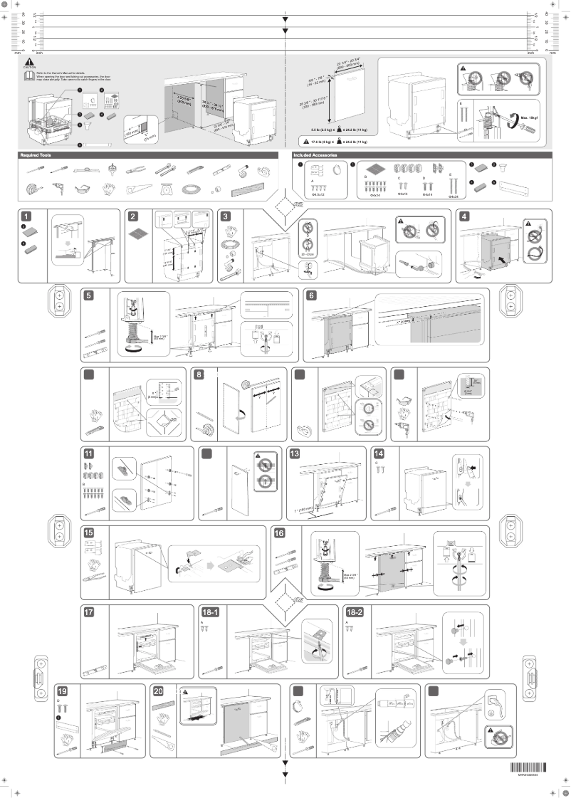 Page 1 de la notice Guide d'installation LG Studio SDWD24P3