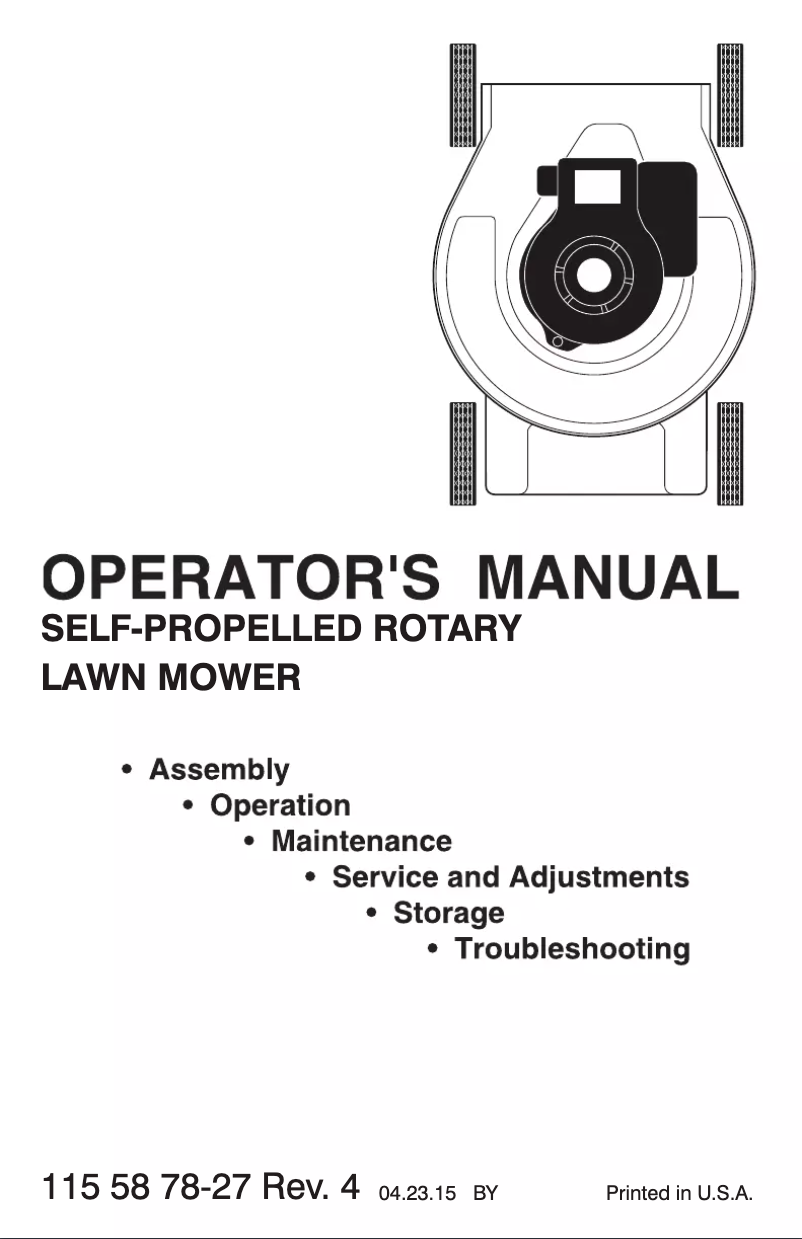 Page 1 de la notice Manuel utilisateur Poulan Pro PR675AWD