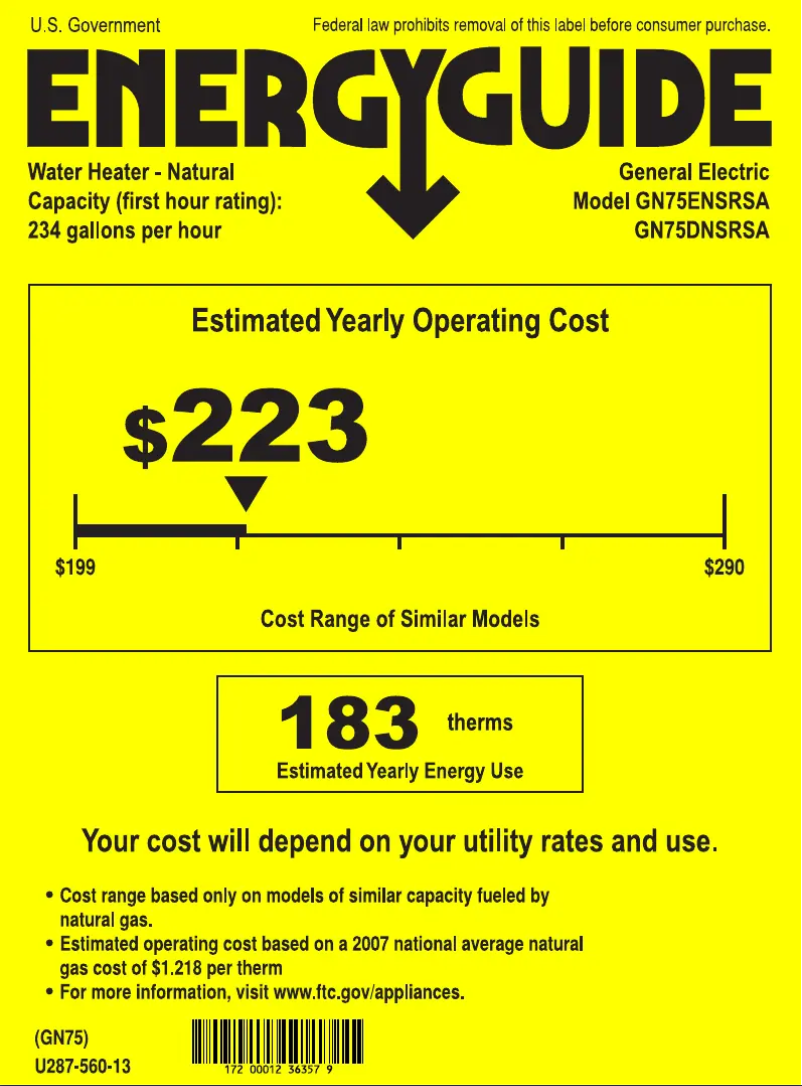 Image de la première page du manuel de l'appareil GN75DNSRSA