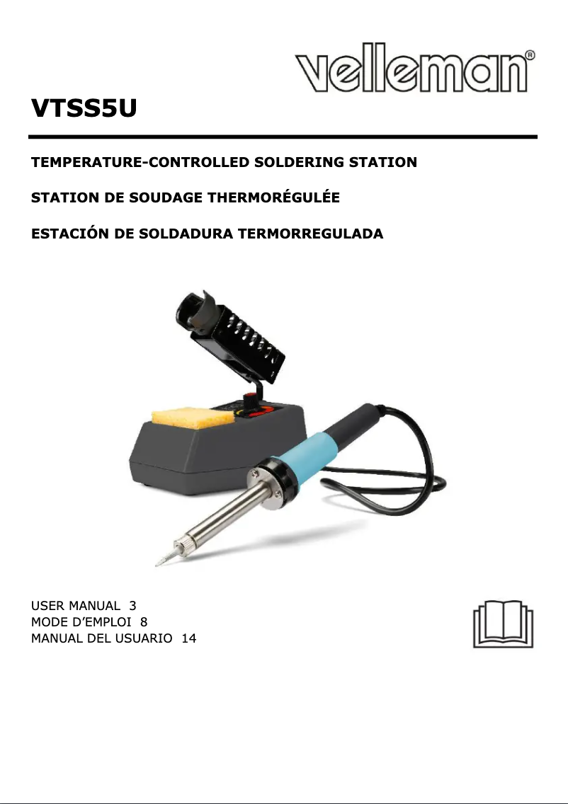 Page 1 de la notice Manuel utilisateur Velleman VTSS5U