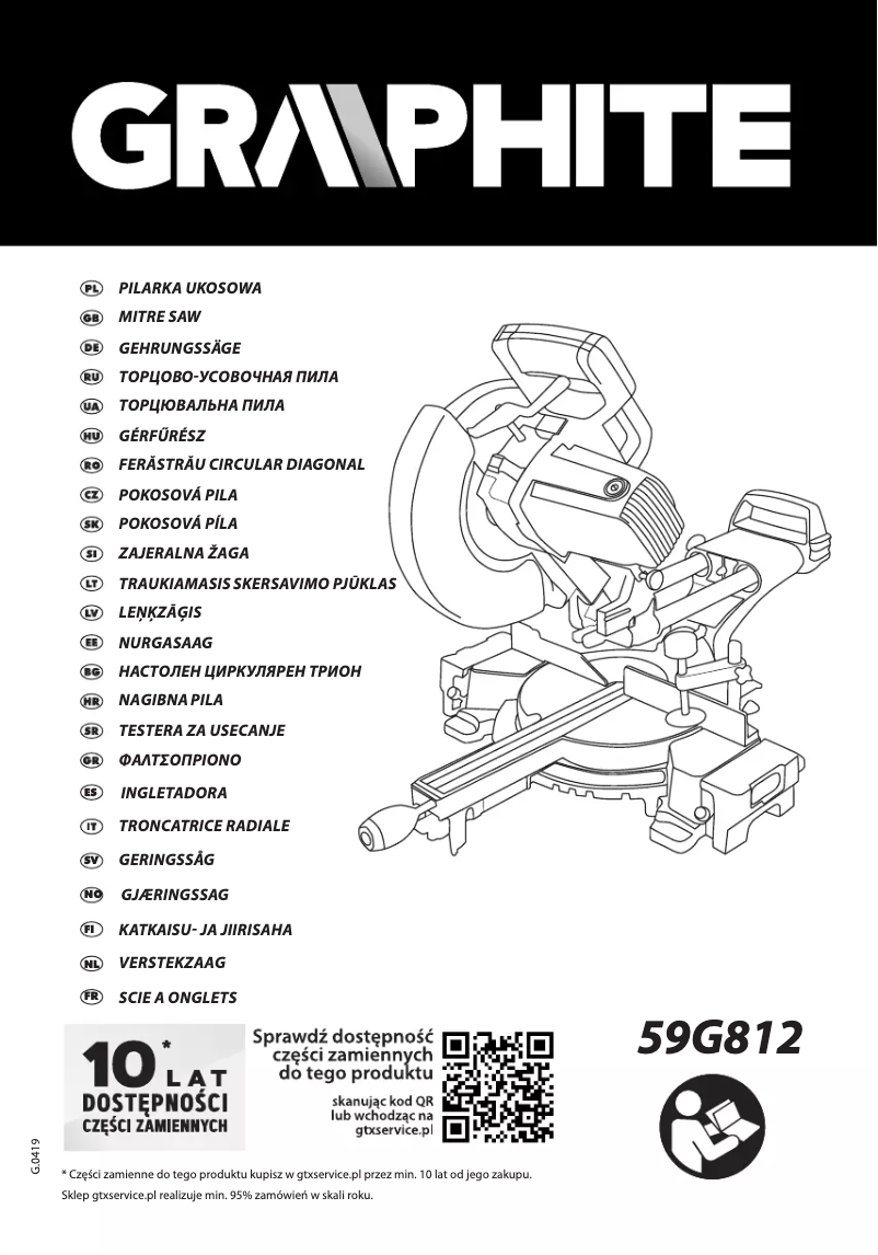 Image de la première page du manuel de l'appareil 59G812
