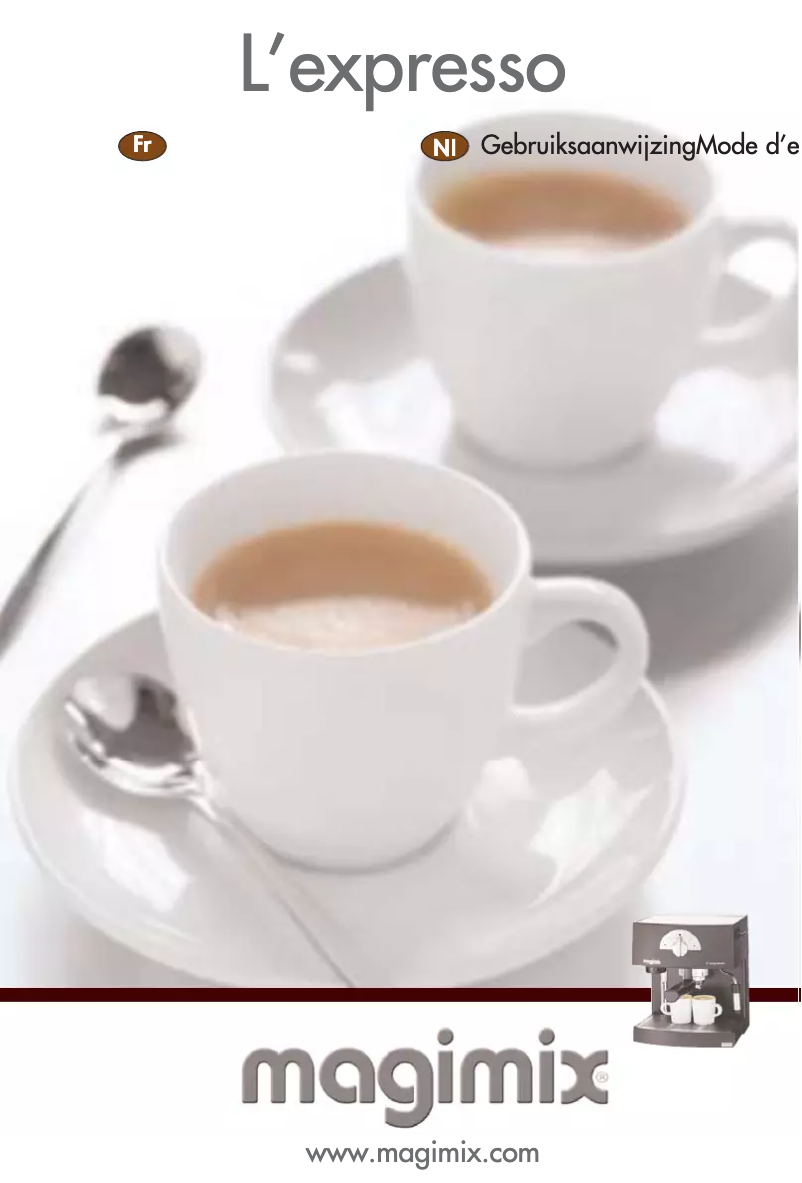 Page 1 de la notice Manuel utilisateur Magimix L’expresso 11215