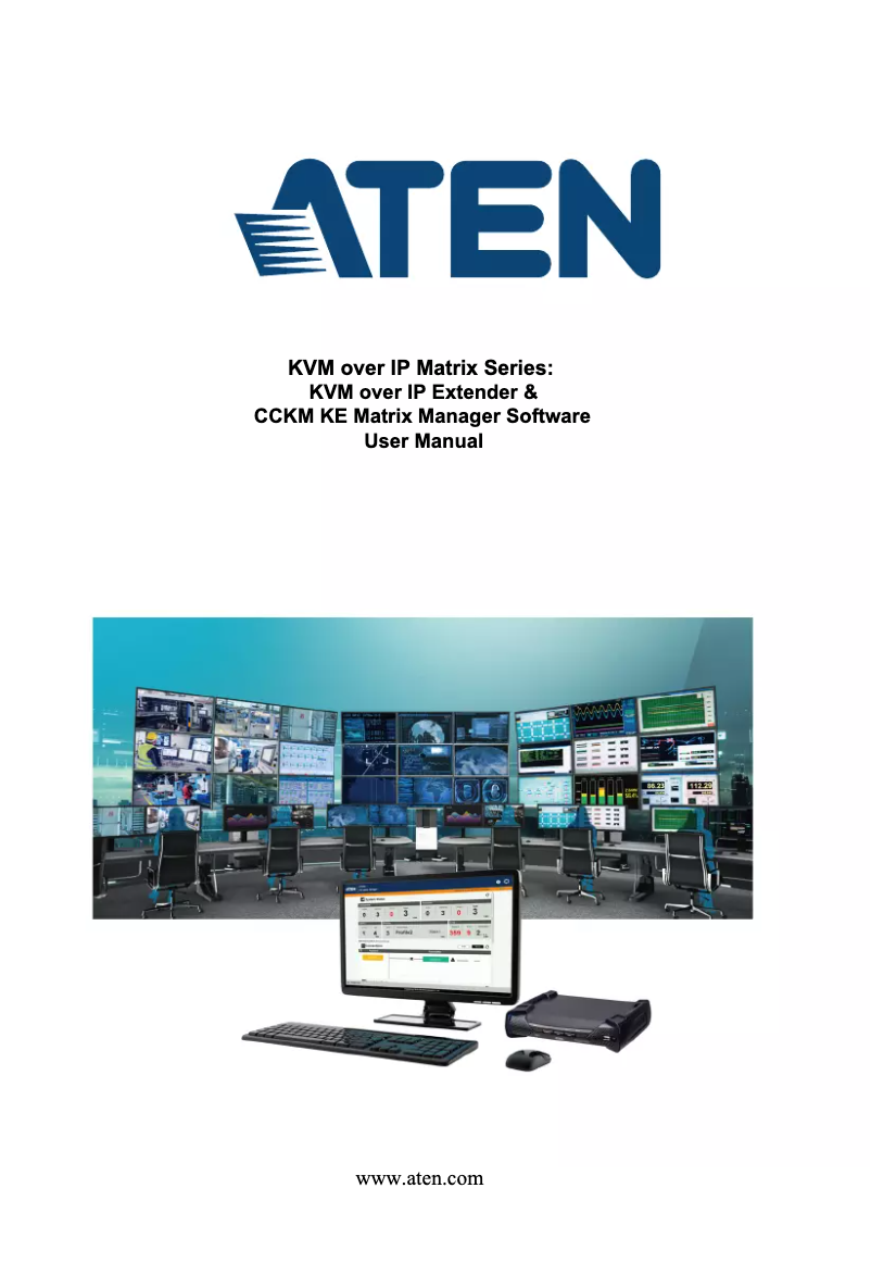 Page 1 de la notice Manuel utilisateur ATen KE9952T