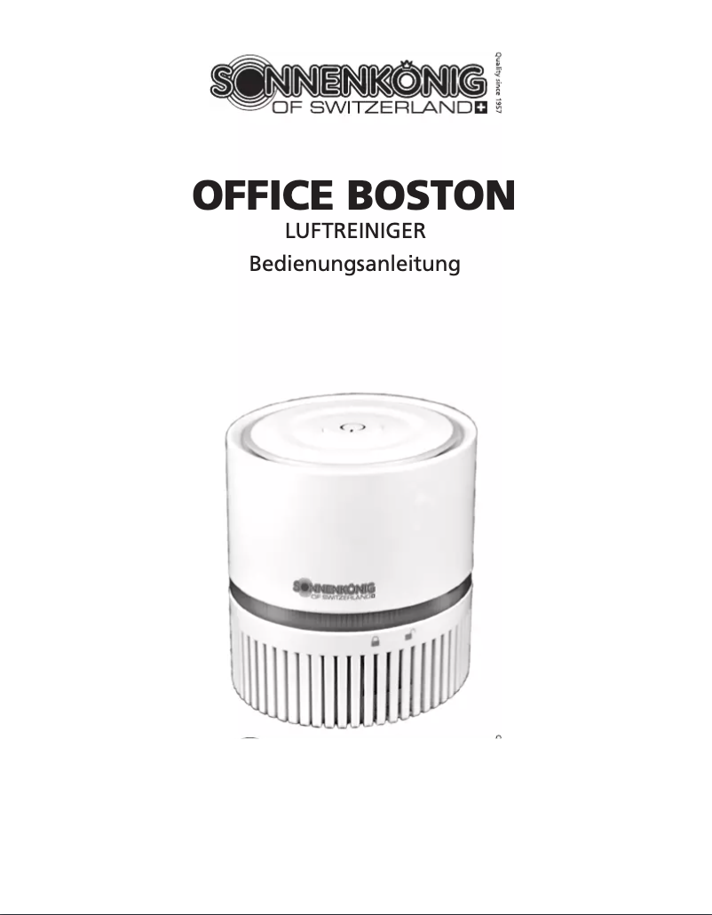 Page n°1 - Manuel utilisateur Sonnenkönig Office Boston