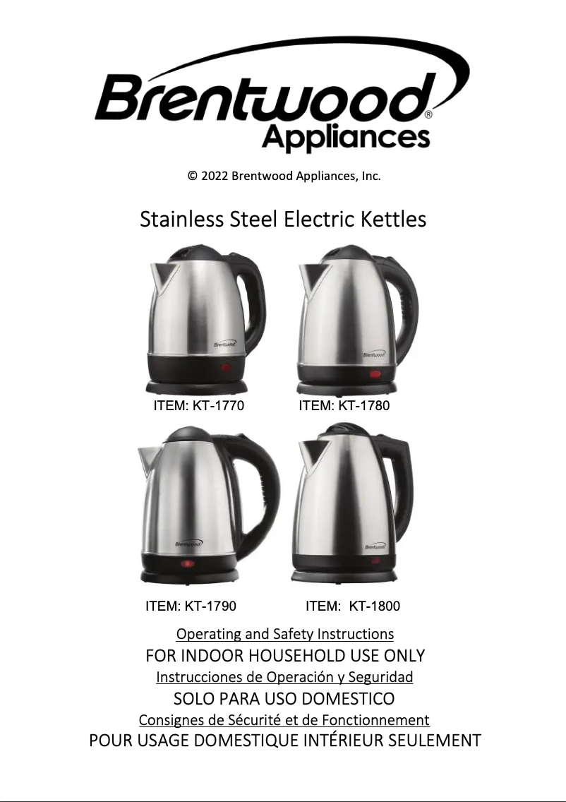 Image de la première page du manuel de l'appareil KT-1790