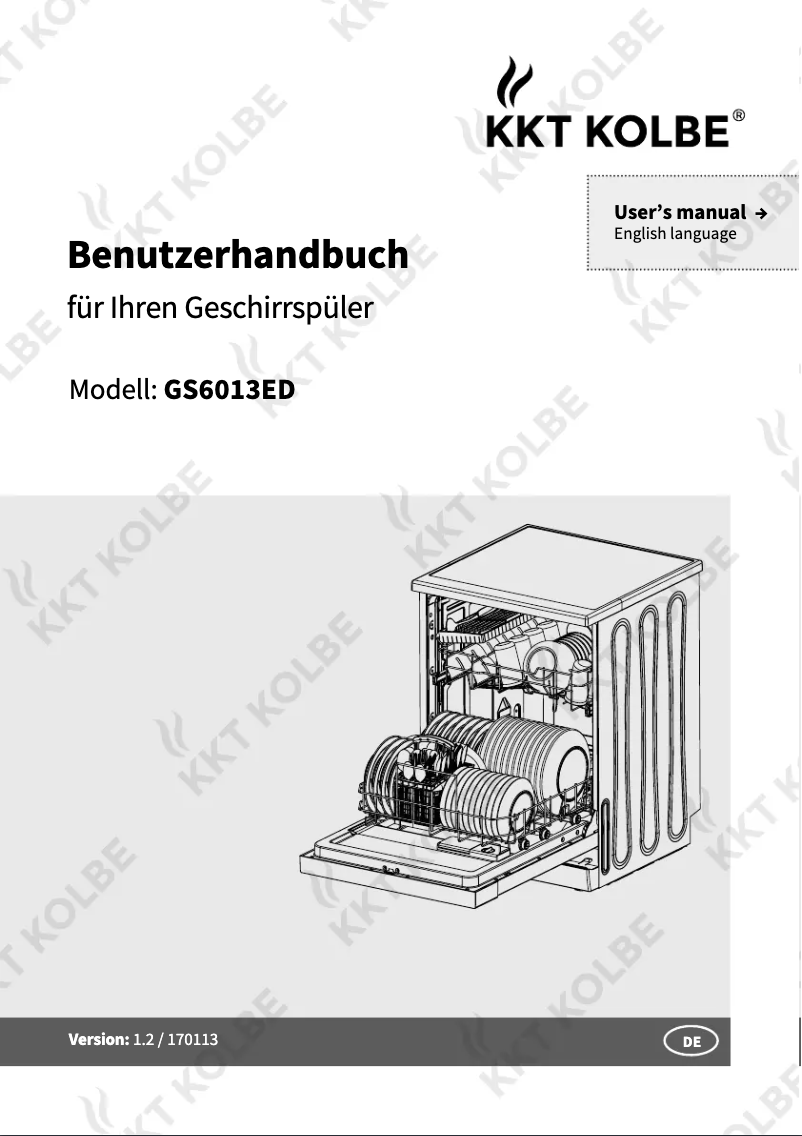 Page 1 de la notice Manuel utilisateur KKT Kolbe GS6013ED