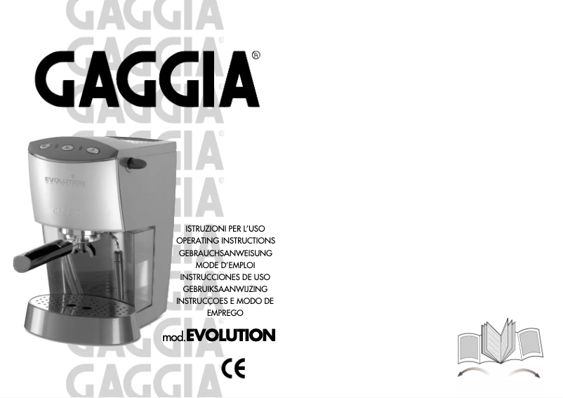 Page 1 de la notice Manuel utilisateur Gaggia Evolution Espresso