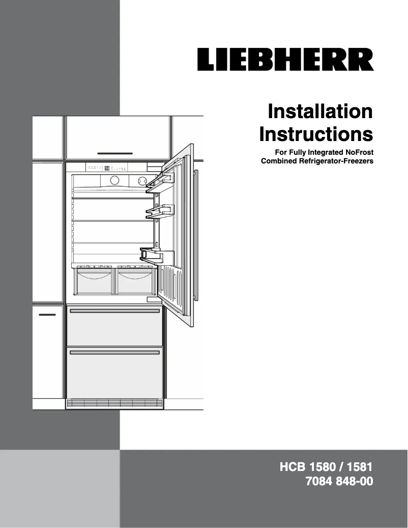 Page n°1 - Guide d'installation Liebherr HCB 1581