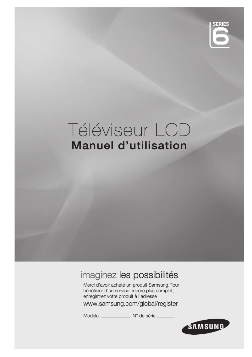 Image de la première page du manuel de l'appareil LA32C650L1R