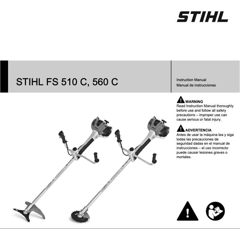 Page 1 de la notice Manuel utilisateur Stihl FS 560 C