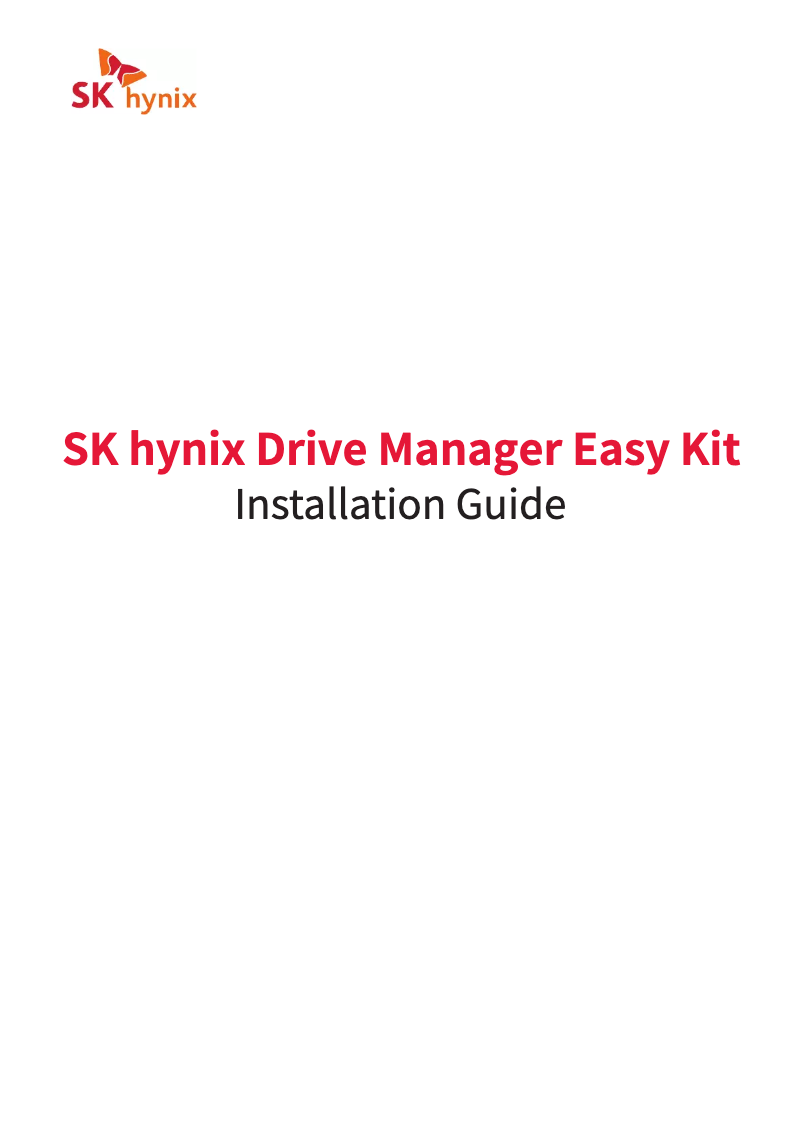 Page n°1 - Manuel utilisateur Hynix HFS500G32TND
