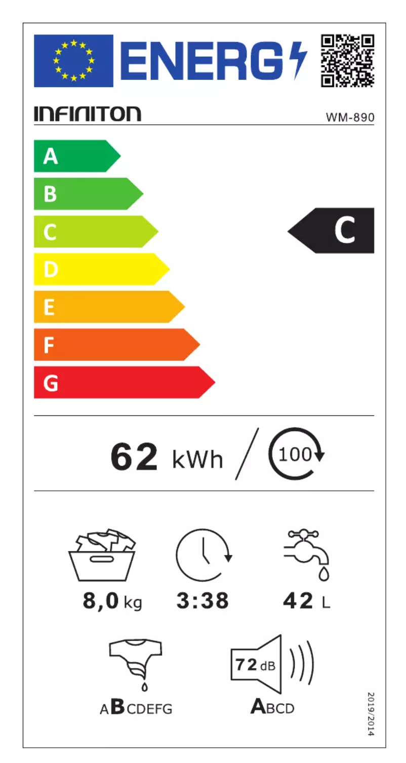 Page n°1 - Manuel utilisateur Infiniton WM-890