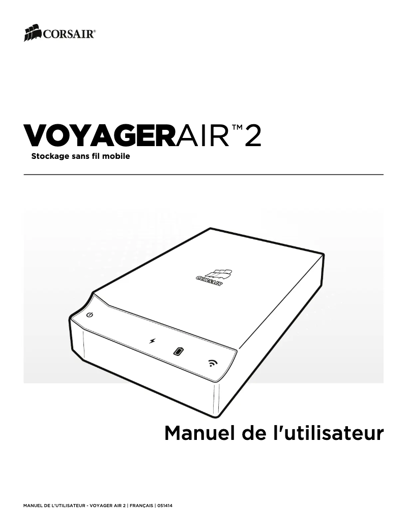 Image de la première page du manuel de l'appareil Voyager Air 2