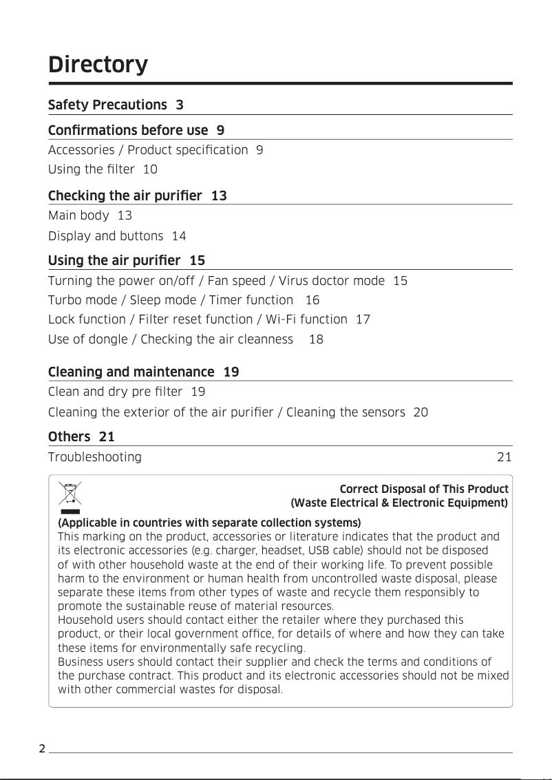 Image de la première page du manuel de l'appareil AX50K5050WD