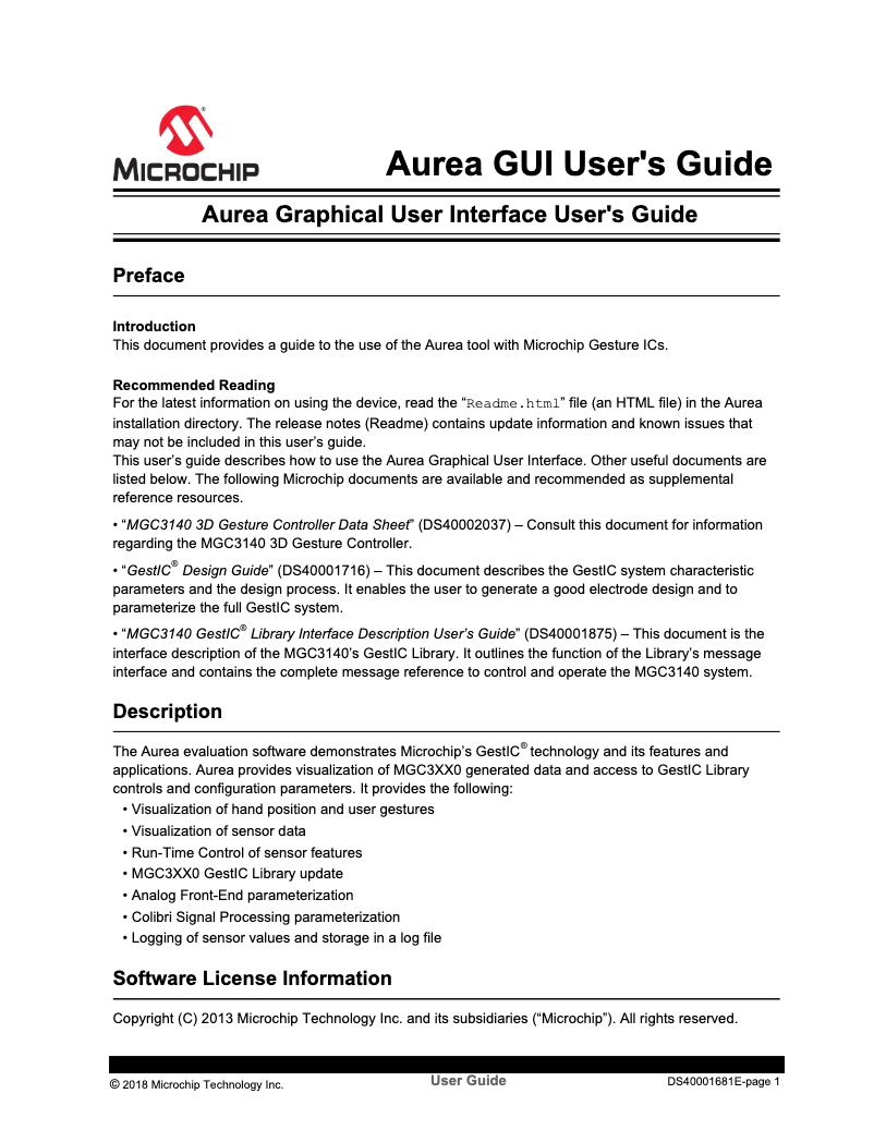 Página 1 del manual Manual de usuario Microchip MXG3141