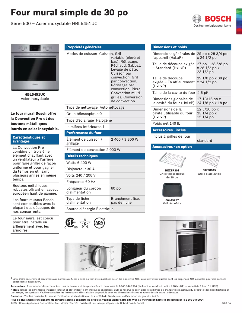 Image de la première page du manuel de l'appareil HBL5451UC