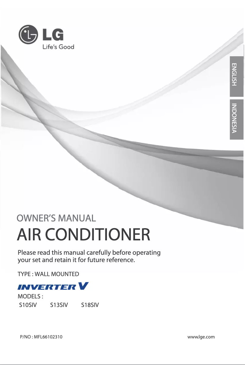 Image de la première page du manuel de l'appareil SN13SIV