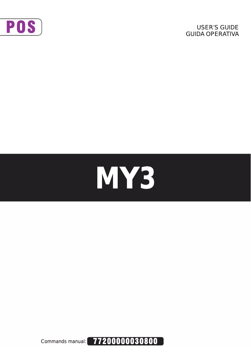 Page n°1 - Manuel utilisateur CUSTOM MY3 A