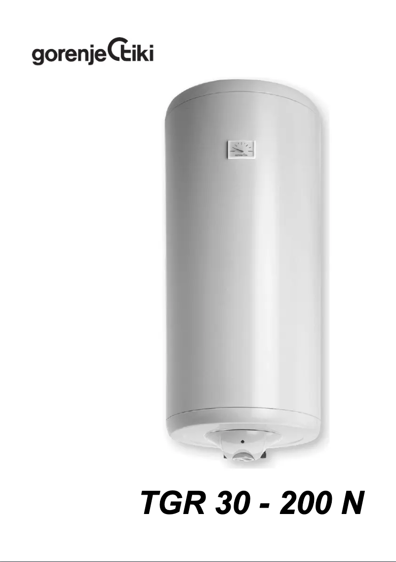 Page 1 de la notice Manuel utilisateur Gorenje TGR50NC6