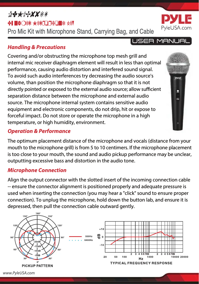 Page n°1 - Manuel utilisateur Pyle PDMIC88ST