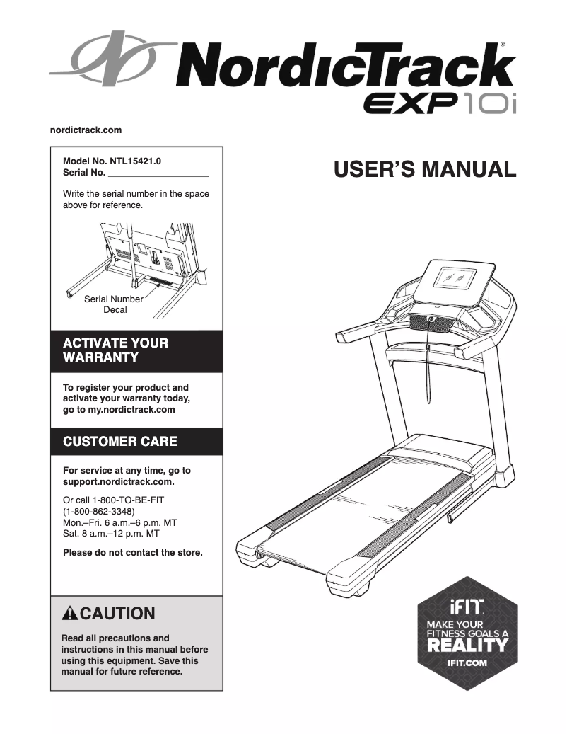 Imagen de la primera página del manual del dispositivo EXP 14i
