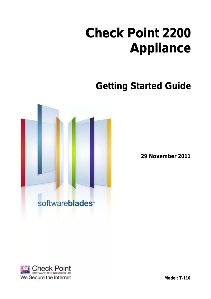 Page n°1 - Manuel utilisateur Check Point 2207