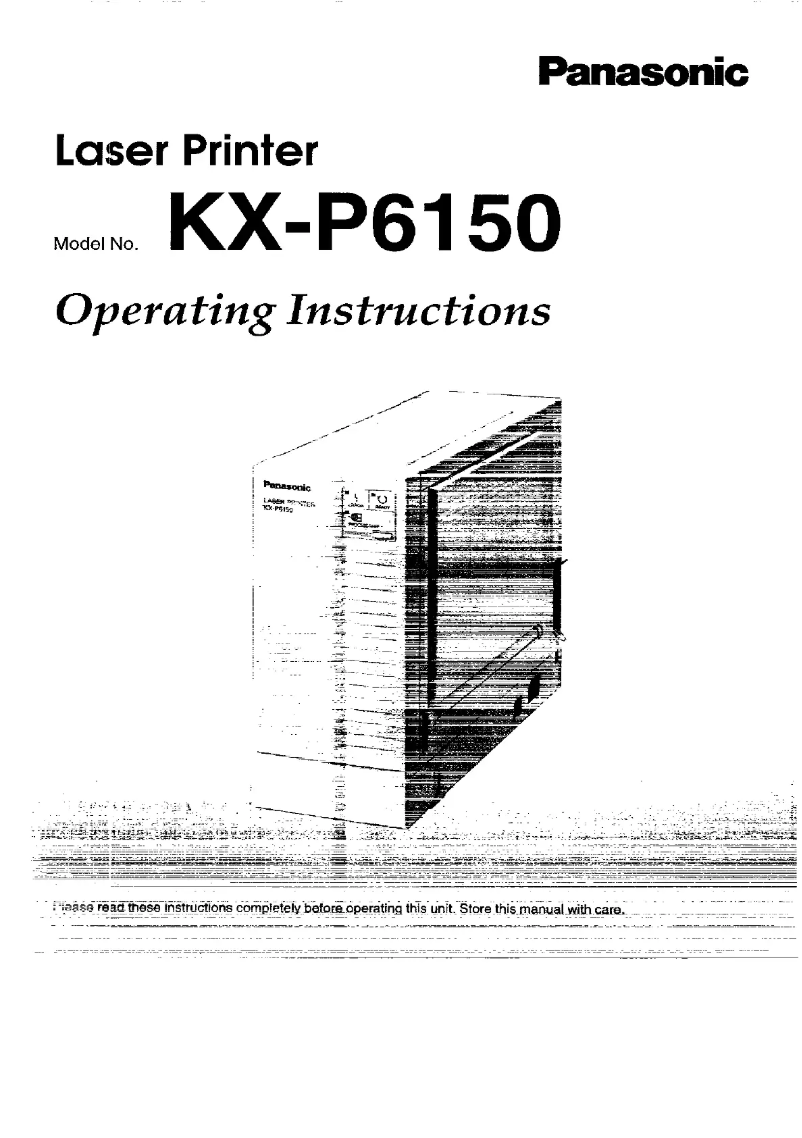 Imagen de la primera página del manual del dispositivo KX-P6150