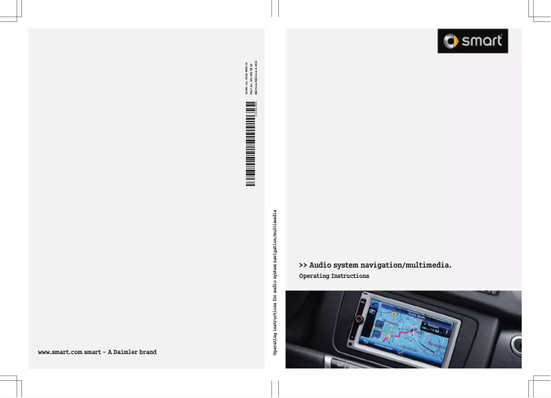 Image de la première page du manuel de l'appareil Audio system navigation/multimedia (2012)