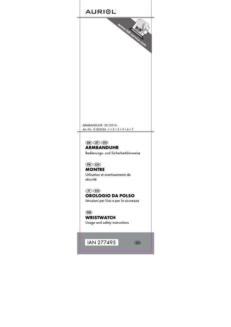 Image de la première page du manuel de l'appareil IAN 277495