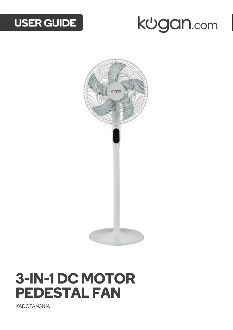 Page 1 de la notice Manuel utilisateur Kogan KADCFAN3N1A